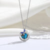Titanium Steel 18K Gold Plated Modern Style Sweet Classic Style Plating Inlay Starry Sky Resin Zircon Pendant Necklace