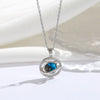 Titanium Steel 18K Gold Plated Modern Style Sweet Classic Style Plating Inlay Starry Sky Resin Zircon Pendant Necklace