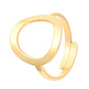 Titanium Steel 18K Gold Plated Nordic Style Simple Style Geometric Rings