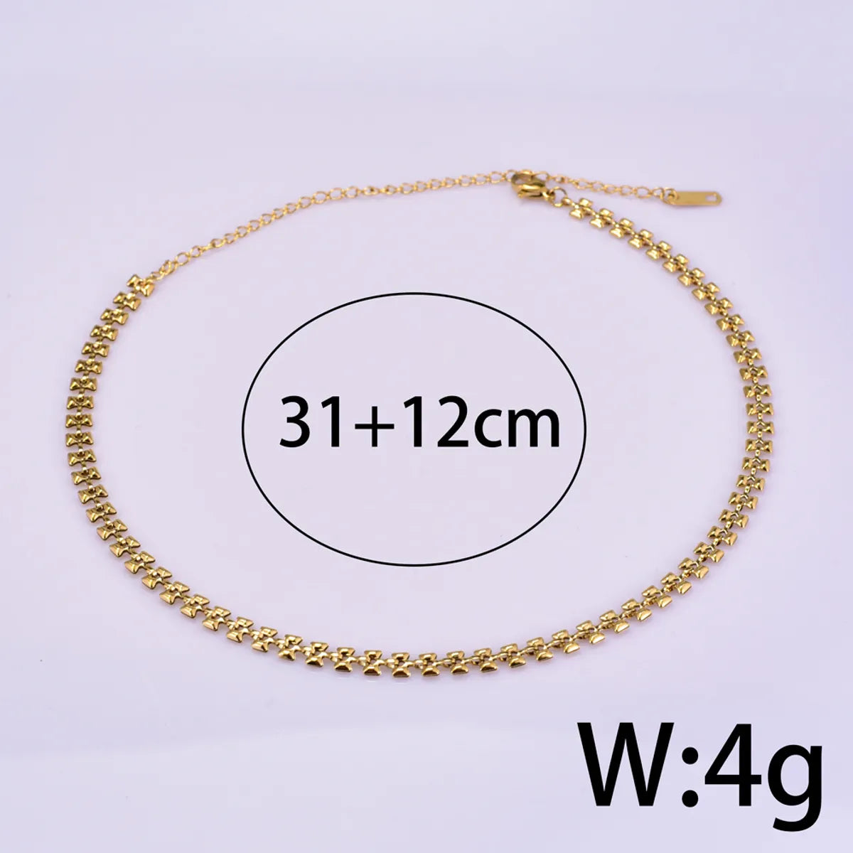 Titanium Steel 18K Gold Plated Simple Style Geometric Necklace