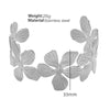 316L Stainless Steel Adjustable Open Bracelet Natural Heavy Industry Hammered Texture Exaggerated Stylish Electroplated Design