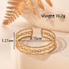 Titanium Steel Adjustable Open Bracelet With High End Style And Electroplating Treatment