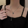 Titanium Steel Alloy Women's Geometric Style Square Clavicle Necklace