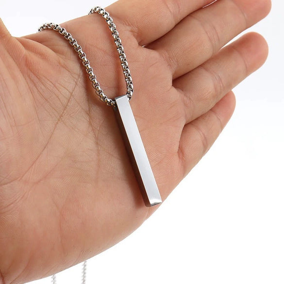 Titanium Steel And Alloy Men's Column Design Hiphop Necklace With Electroplated Animal And Zodiac Pendant And Pearl Chain