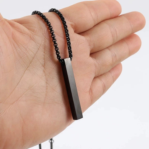 Titanium Steel And Alloy Men's Column Design Hiphop Necklace With Electroplated Animal And Zodiac Pendant And Pearl Chain