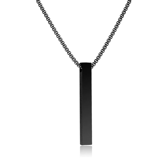 Titanium Steel And Alloy Men's Column Design Hiphop Necklace With Electroplated Animal And Zodiac Pendant And Pearl Chain