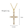Titanium Steel And Copper Geometric Simple Lucky Necklace With Real Gold Microinlaid And Electroplating For Unisex