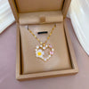 Titanium Steel And Copper Microencrusted Diamond Geometric Cartoon Style Unisex Necklace