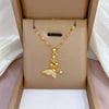 Titanium Steel And Copper Microencrusted Diamond Geometric Cartoon Style Unisex Necklace