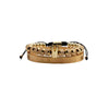 Titanium Steel And Copper Roman Letter Twist Open Bracelet Set With Crown Woven Design Electroplated Fashion Jewelry For Unisex