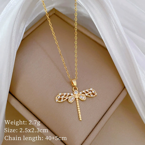 Titanium Steel And Copper Unisex Geometric Heavy Industry Necklace With Microinlaid Real Gold Plating And Diamond Design