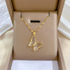 Titanium Steel And Copper Unisex Geometric Heavy Industry Necklace With Microinlaid Real Gold Plating And Diamond Design