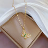 Titanium Steel And Copper Unisex Geometric Heavy Industry Necklace With Microinlaid Real Gold Plating And Diamond Design