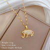 Titanium Steel And Copper Unisex Geometric Heavy Industry Necklace With Microinlaid Real Gold Plating And Diamond Design