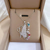 Titanium Steel And Copper Unisex Geometric Heavy Industry Necklace With Microinlaid Real Gold Plating And Diamond Design