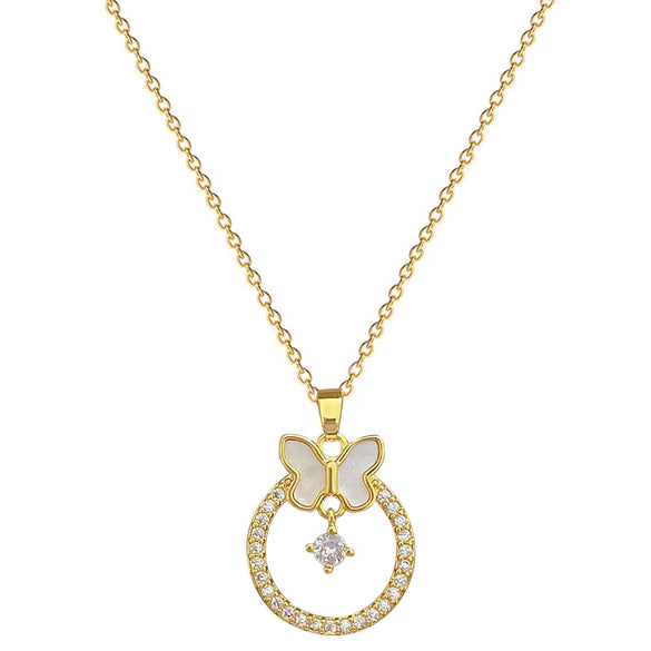 Titanium Steel And Copper Unisex Ring And Necklace With Geometric Pattern Light Luxury Style