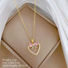 Titanium Steel And Copper Women's Geometric Style Planet Starry Sky Diamond Microinlay Necklace