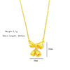 Titanium Steel And Copper Women's Light Luxury Necklace With Flowers Pattern And Electroplated Process