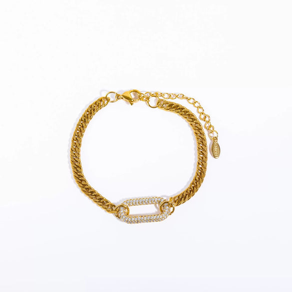 Titanium Steel And Stainless Steel Chain With Zircon And Diamond Square Twist Pendant Electroplating Geometric Style For Women
