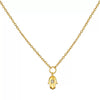 Titanium Steel And Stainless Steel Electroplated Geometric Snake Necklace For Women