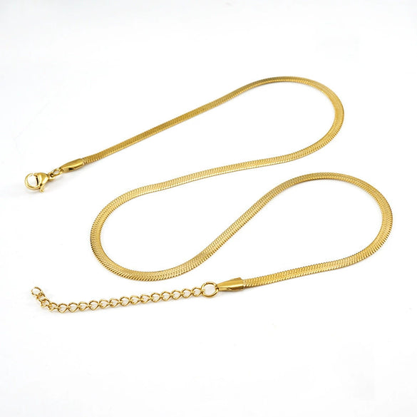316L Stainless Steel And 316L Stainless Steel Geometric Hip Hop Blade Chain Clavicle Necklace With Electroplating