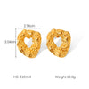 Titanium Steel And Stainless Steel Geometric Love Butterfly Heart Animals Zodiac Electroplated Women's Earrings
