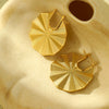 Titanium Steel And Stainless Steel Spider Web Shape Electroplated Women's Earrings Highend Design
