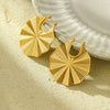 Titanium Steel And Stainless Steel Spider Web Shape Electroplated Women's Earrings Highend Design