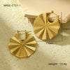 Titanium Steel And Stainless Steel Spider Web Shape Electroplated Women's Earrings Highend Design