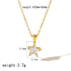 Titanium Steel And Stainless Steel Star Pendant Necklace Highend Fashion Unisex