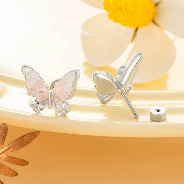 Titanium Steel Animal Zodiac Crystal Butterfly Piercing Jewelry For Girls