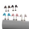 Titanium Steel Animal Zodiac Microinlaid Zircon Oil Drop Screw Ear Nail Jewelry With Electroplating