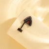 Titanium Steel Animal Zodiac Microinlaid Zircon Oil Drop Screw Ear Nail Jewelry With Electroplating