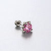 Titanium Steel Animal Zodiac Zirconia Couple's Screw Earring