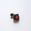 Titanium Steel Animal Zodiac Zirconia Couple's Screw Earring
