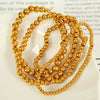 316L Stainless Steel Ball Bracelet Minimalist Style Electroplated Jewelry For Ladies