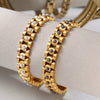 316L Stainless Steel Beaded Bracelet Electroplated With Gold Fashion Style Unisex