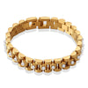 316L Stainless Steel Beaded Bracelet Electroplated With Gold Fashion Style Unisex