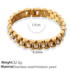316L Stainless Steel Beaded Bracelet Electroplated With Gold Fashion Style Unisex
