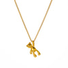 Titanium Steel Bear Cartoon Geometric Smooth Necklace For Women