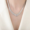 316L Stainless Steel Blade Chain Bracelet Necklace With Geometric Pattern Electroplated Simple Style For Men And Women