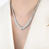 316L Stainless Steel Blade Chain Bracelet Necklace With Geometric Pattern Electroplated Simple Style For Men And Women