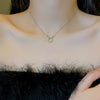 Titanium Steel Bow Necklace For Women Light Luxury Casual High End Clavicle Chain With Electroplating