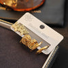 Titanium Steel Bow Pattern Electroplated Butterfly Stud Earrings For Women