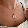 Titanium Steel Bow Tie And Flower Bird Pendant Necklace For Women With Electroplating Treatment