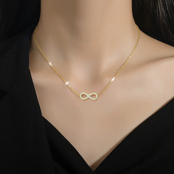 Titanium Steel Bowknot Geometric Cartoon Plant Flowers Style Electroplated Unisex Necklace