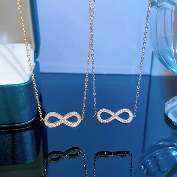 Titanium Steel Bowknot Geometric Cartoon Plant Flowers Style Electroplated Unisex Necklace