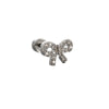 Titanium Steel Bowknot Zircon Set Women's Earrings