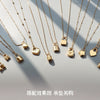 Titanium Steel Box Chain Wave Pattern Unisex Clavicle Necklace