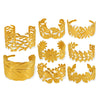 316L Stainless Steel Bracelet Butterfly Leaf Hollow Style For Women With Electroplating